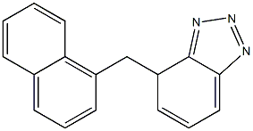 4-[(1-Naphtyl)methyl]-4H-benzotriazole Struktur