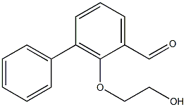 3-Phenyl-2-(2-hydroxyethoxy)benzaldehyde Struktur