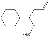 [(1-Cyclohexyl-3-butenyl)oxy]methyl radical Struktur