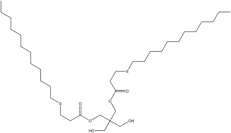 Bis[3-(dodecylthio)propionic acid]2,2-bis(hydroxymethyl)trimethylene ester Struktur