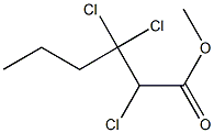 2,3,3-Trichlorocaproic acid methyl ester Struktur