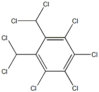 3,4,5,6-Tetrachloro-1,2-bis(dichloromethyl)benzene Struktur