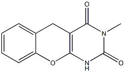 1,3-Dihydro-3-methyl-5H-[1]benzopyrano[2,3-d]pyrimidine-2,4-dione Struktur