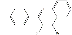 1-(4-Methylphenyl)-2,3-dibromo-3-phenyl-1-propanone Struktur