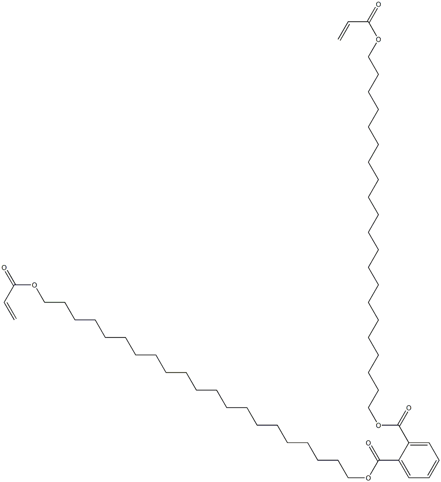 Phthalic acid bis(21-acryloyloxyhenicosyl) ester Struktur