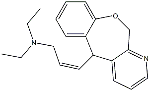 5,11-Dihydro-5-[(Z)-3-diethylamino-1-propenyl][1]benzoxepino[3,4-b]pyridine Struktur