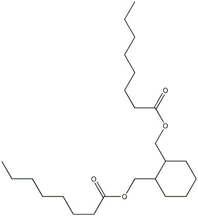 1,2-Cyclohexanedimethanol dioctanoate Struktur