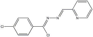 2-Pyridinecarbaldehyde [chloro(4-chlorophenyl)methylene]hydrazone Struktur