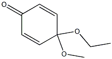 4-Ethoxy-4-methoxy-2,5-cyclohexadien-1-one Struktur