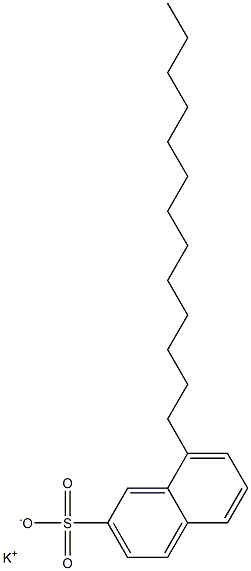 8-Tridecyl-2-naphthalenesulfonic acid potassium salt Struktur