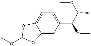 5-[(1S,2R)-1,2-Dimethoxypropyl]-2-methoxy-1,3-benzodioxole Struktur