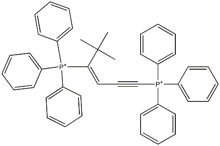 (E)-3,6-Bis(triphenylphosphonio)-2,2-dimethyl-3-hexen-5-yne Struktur