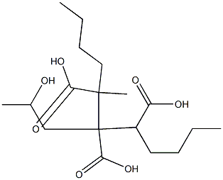 Butane-1,2,3-tricarboxylic acid 2-(2-hydroxypropyl)1,3-dibutyl ester Struktur