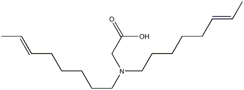 N,N-Di(6-octenyl)glycine Struktur