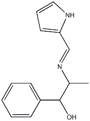 2-[[(2-Pyrrolyl)methylene]amino]-1-phenyl-1-propanol Struktur