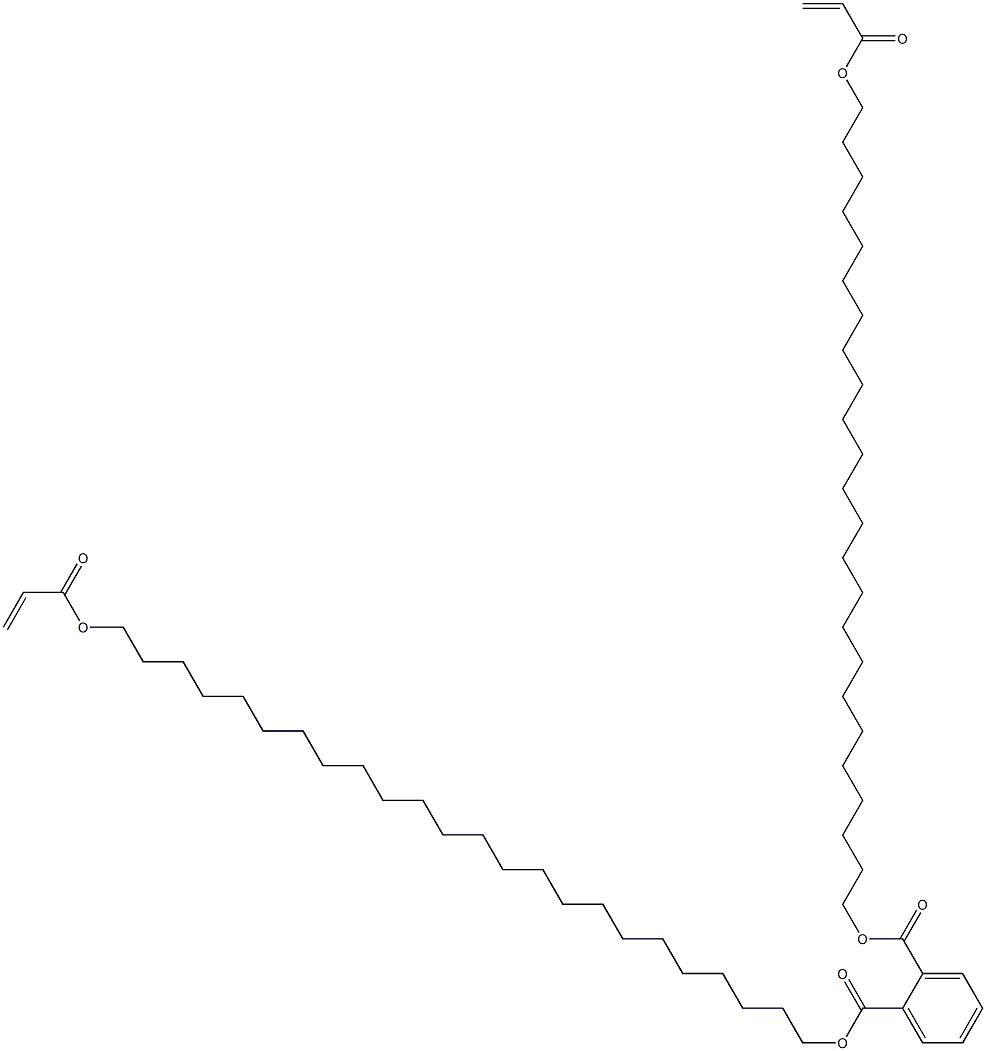 Phthalic acid bis(24-acryloyloxytetracosyl) ester Struktur