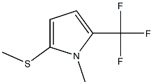 1-Methyl-2-(methylthio)-5-(trifluoromethyl)-1H-pyrrole Struktur