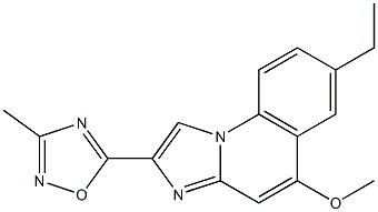 7-Ethyl-5-methoxy-2-(3-methyl-1,2,4-oxadiazol-5-yl)imidazo[1,2-a]quinoline Struktur