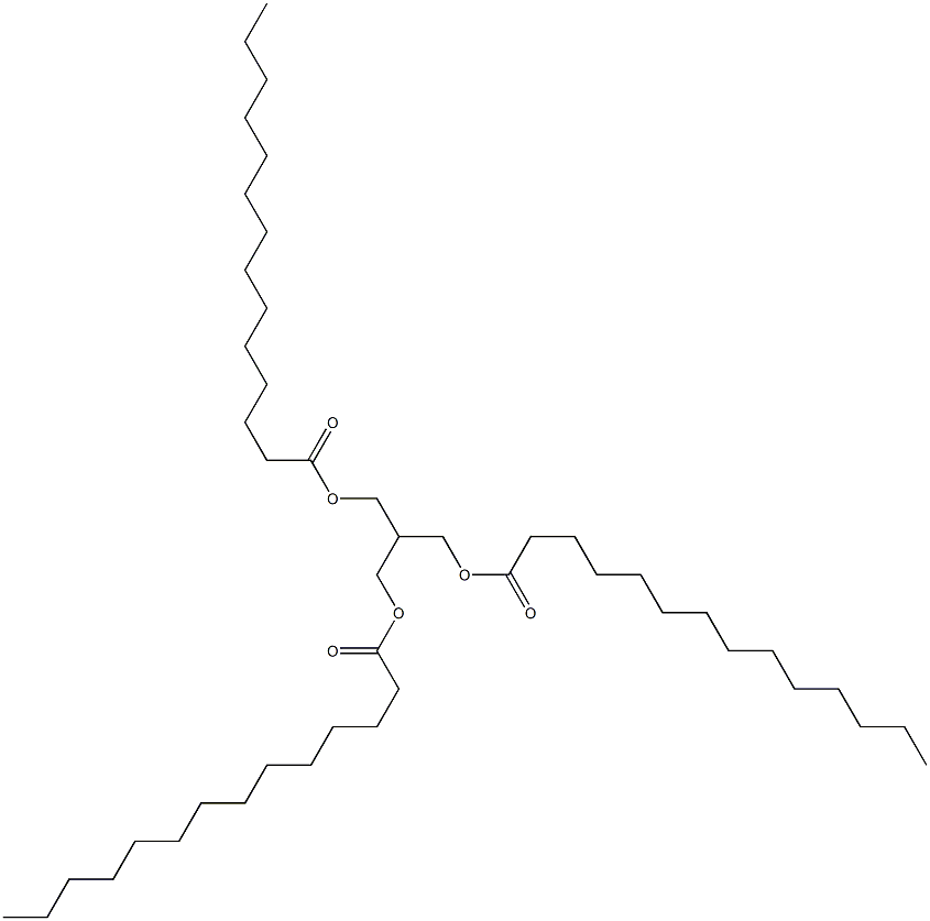 2-[(Tetradecanoyloxy)methyl]-1,3-propanediol ditetradecanoate Struktur