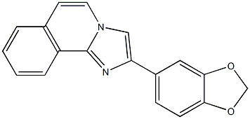 2-(3,4-Methylenebisoxyphenyl)imidazo[2,1-a]isoquinoline Struktur