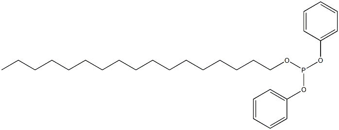 Phosphorous acid heptadecyldiphenyl ester Struktur