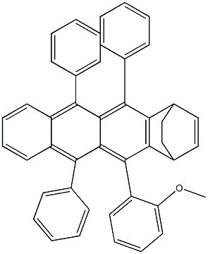 1,4-Dihydro-5-(2-methoxyphenyl)-6,11,12-triphenyl-1,4-ethanonaphthacene Struktur