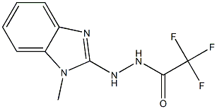 2-(1-Methyl-1H-benzimidazol-2-yl)-1-(trifluoroacetyl)hydrazine Struktur