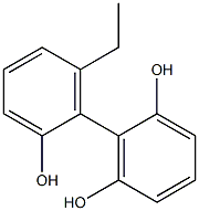 6'-Ethyl-1,1'-biphenyl-2,2',6-triol Struktur