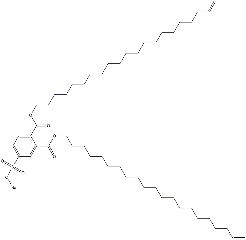 4-(Sodiosulfo)phthalic acid di(20-henicosenyl) ester Struktur