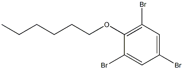 1,3,5-Tribromo-2-(hexyloxy)benzene Struktur