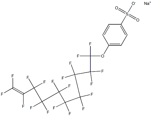 p-(Nonadecafluoro-9-decenyloxy)benzenesulfonic acid sodium salt Struktur