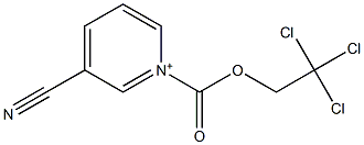 1-(2,2,2-Trichloroethoxycarbonyl)-3-cyanopyridinium Struktur