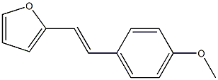 2-(4-Methoxystyryl)furan Struktur