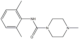 N-(2,6-Dimethylphenyl)-4-methylpiperazine-1-carboxamide Struktur