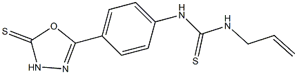 1-(2-Propenyl)-3-[4-[(5-thioxo-4,5-dihydro-1,3,4-oxadiazol)-2-yl]phenyl]thiourea Struktur