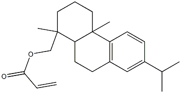 Acrylic acid 1,2,3,4,4a,9,10,10a-octahydro-7-isopropyl-1,4a-dimethylphenanthren-1-ylmethyl ester Struktur