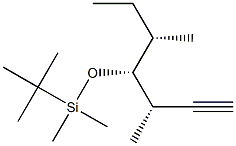 (3S,4R,5S)-4-(tert-Butyldimethylsilyloxy)-3,5-dimethyl-1-heptyne Struktur