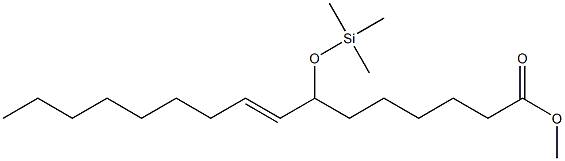 7-(Trimethylsiloxy)-8-hexadecenoic acid methyl ester Struktur