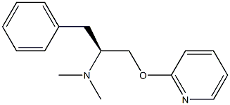 (1S)-1-(2-Pyridinyloxymethyl)-N,N-dimethyl-2-phenylethanamine Struktur