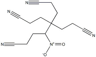 4,4-Bis(2-cyanoethyl)-5-nitrooctanedinitrile Struktur