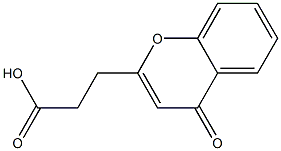 3-(4-Oxo-4H-1-benzopyran-2-yl)propionic acid Struktur