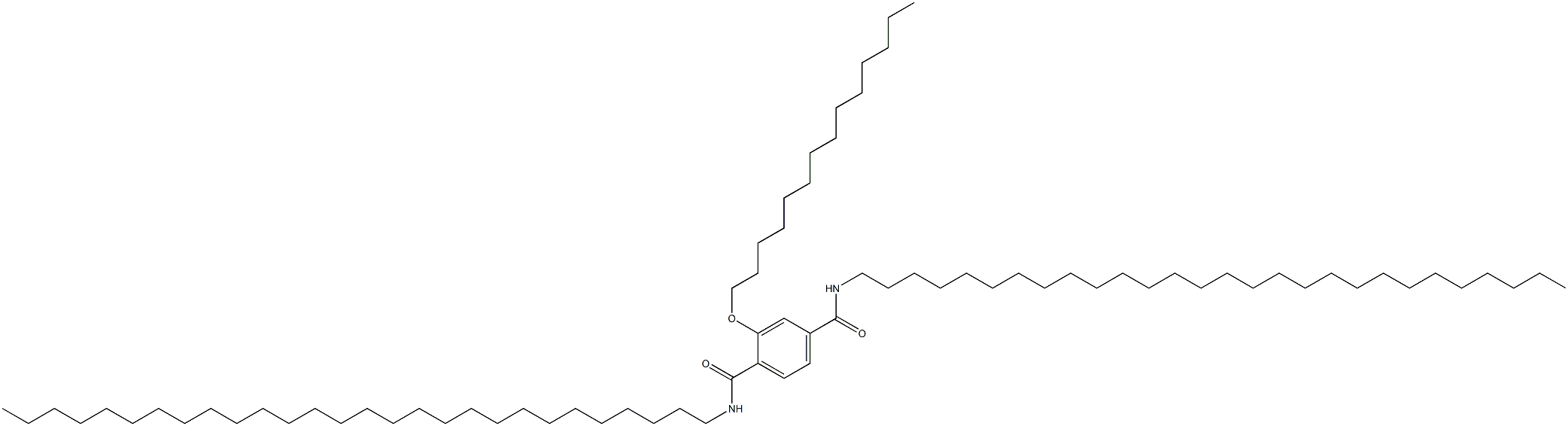 2-(Tetradecyloxy)-N,N'-dioctacosylterephthalamide Struktur