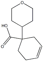 1-(Tetrahydro-2H-pyran-4-yl)-3-cyclohexene-1-carboxylic acid Struktur