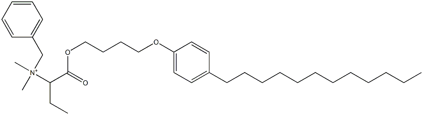 N,N-Dimethyl-N-benzyl-N-[1-[[4-(4-dodecylphenyloxy)butyl]oxycarbonyl]propyl]aminium Struktur