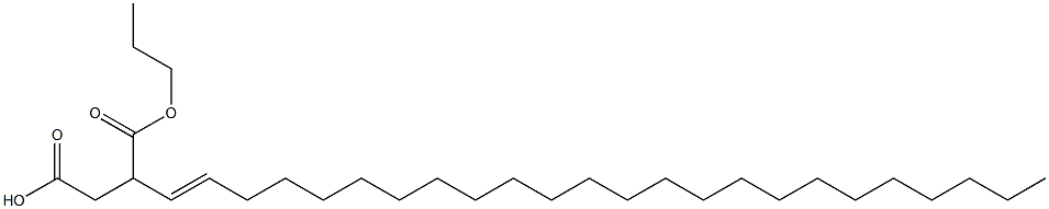 3-(1-Tetracosenyl)succinic acid 1-hydrogen 4-propyl ester Struktur