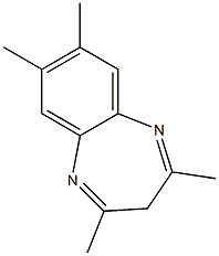 2,4,7,8-Tetramethyl-3H-1,5-benzodiazepine Struktur