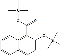 2-(Trimethylsilyloxy)-1-naphthoic acid trimethylsilyl ester Struktur