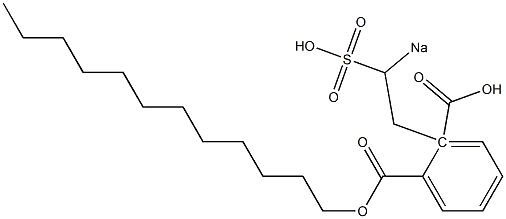 Phthalic acid 1-dodecyl 2-(2-sodiosulfoethyl) ester Struktur