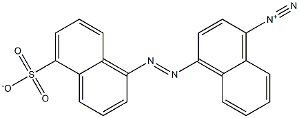 5'-Sulfonato-(1,1'-azobisnaphthalene)-4-diazonium Struktur