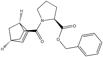 N-[[(1S,2S,4S)-Bicyclo[2.2.1]hept-5-en-2-yl]carbonyl]-L-proline benzyl ester Struktur